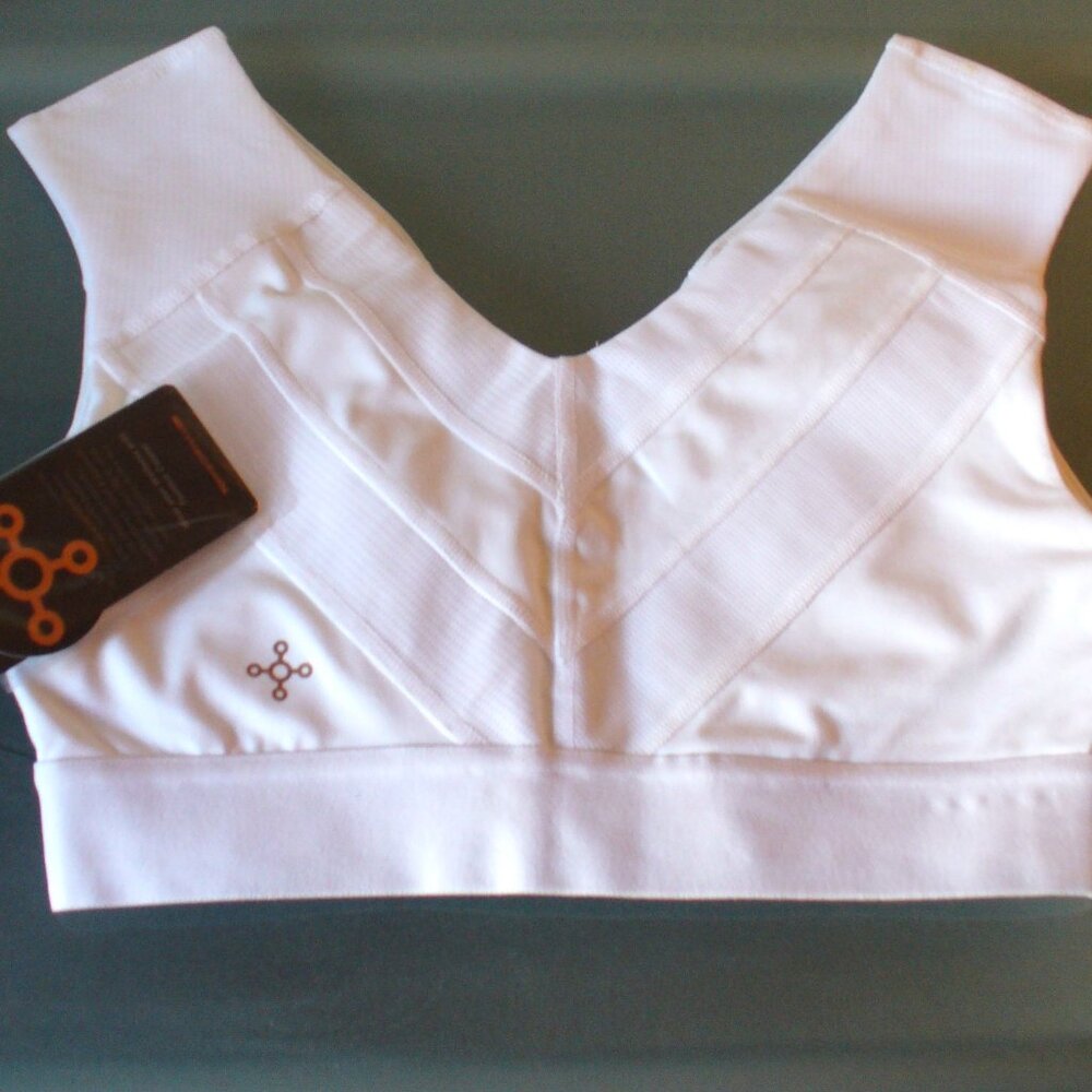 Tommie Copper Shoulder Support Comfort Bra w/ Front Zipper Size S